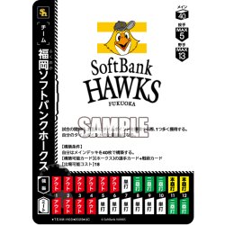画像1: 福岡ソフトバンクホークス[PDO_TEAM-H03_UC]【BP01収録】