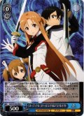 《オーディナル・スケール》シリカ＆アスナ＆キリト[WS_SAO/S100-090C]