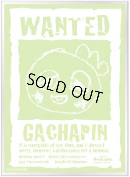 画像1: 【予約商品・全額前金制】【6/26(金)発売】ガチャピン WANTED(EN-1643） ガチャピン・ムック キャラクタースリーブ(1個)[新品商品] (1)