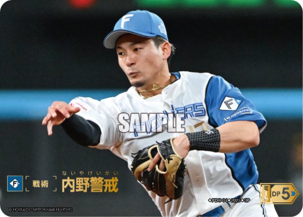 画像1: ★スペシャルパラレル★内野警戒(北海道日本ハムファイターズ)[PDO-04_SP]【BP01収録】 (1)