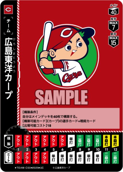 画像1: 広島東洋カープ[PDO_TEAM-C03_UC]【BP01収録】 (1)