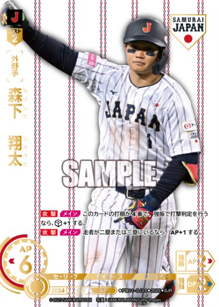 画像1: ★パラレル★森下　翔太(ホームユニ背景)[PDO_PB01-SJ24_SJR] (1)