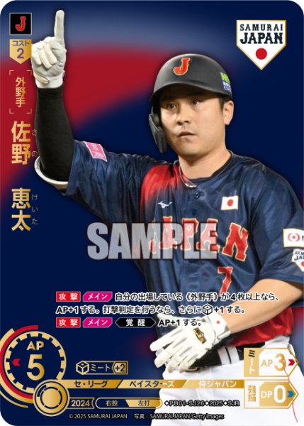 画像1: ★パラレル★佐野　恵太(ビジターユニ背景)[PDO_PB01-SJ26_SJR] (1)