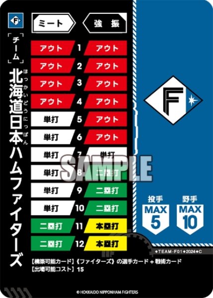 画像1: チーム(北海道日本ハムファイターズ)[PDO_TEAM-01_C] (1)