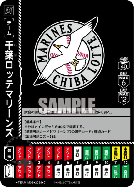 画像1: 千葉ロッテマリーンズ[PDO_TEAM-M02_C]【TBP01-M収録】 (1)