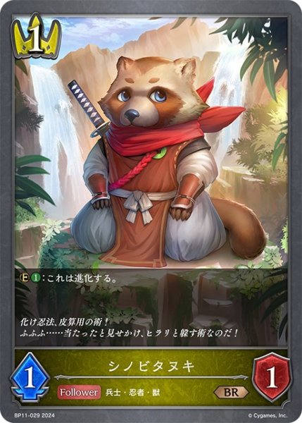 画像1: シノビタヌキ[SVE_BP11-029_BR] (1)