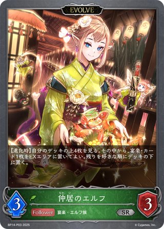 森を彩る者・エルフクイーン UR ARS10【シャドウバースエボルヴ