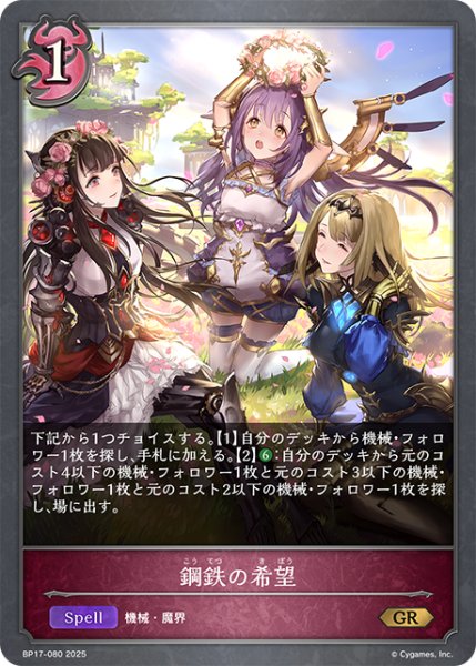 画像1: 鋼鉄の希望[SVE_BP17-080_GR] (1)