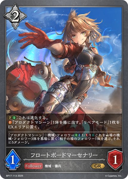 画像1: フロートボードマーセナリー[SVE_BP17-113_GR] (1)