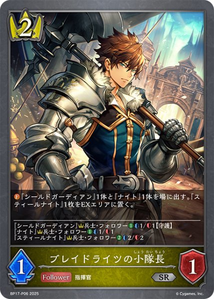 画像1: ★SRプレミアム★ブレイドライツの小隊長[SVE_BP17-P06_SR] (1)
