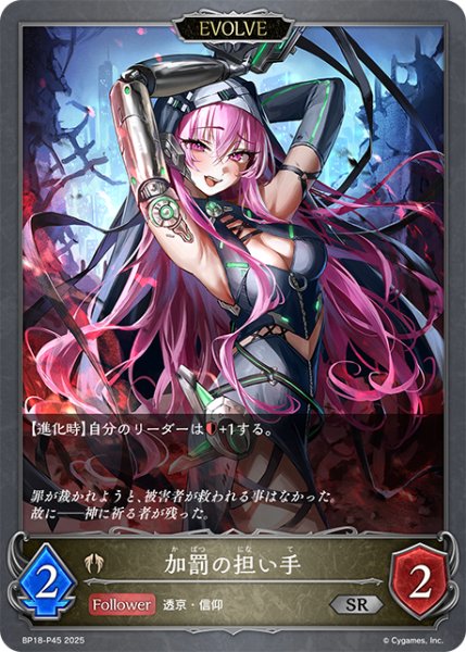 画像1: ★SRプレミアム★【EVOLVE】加罰の担い手[SVE_BP18-P45_SR] (1)