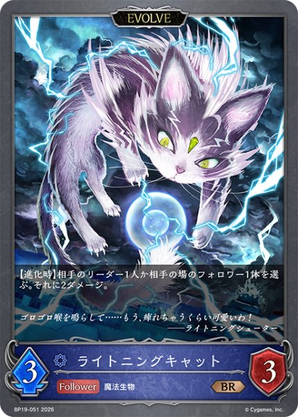 画像1: 【EVOLVE】ライトニングキャット[SVE_BP19-051_BR] (1)
