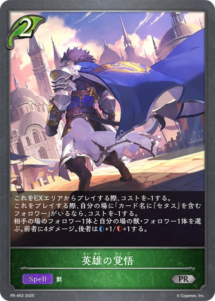 画像1: ★PR版プレミアム★英雄の覚悟[SVE_PR-452PR] (1)