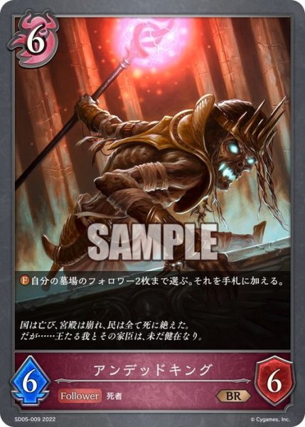 画像1: アンデッドキング[SVE_SD05-009BR] (1)
