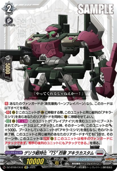 画像1: 【EXC仕様】ゲリラ戦特化“TS” 烈華 アキラカスタム[VG_DZ-BT09/EX12] (1)