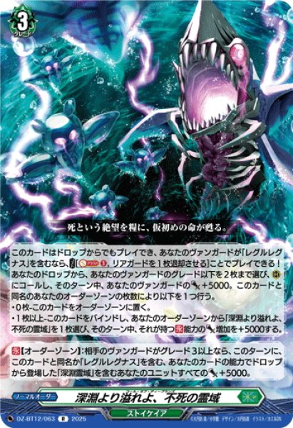 画像1: 深淵より溢れよ、不死の霊域[VG_DZ-BT12/063R] (1)