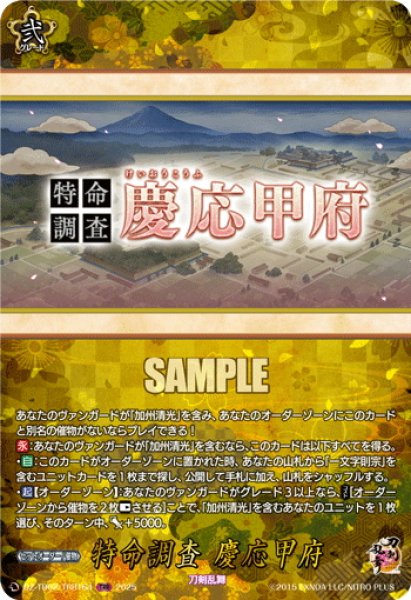 画像1: 【TRR仕様(C)】特命調査 慶応甲府[VG_DZ-TB02/TRR164] (1)