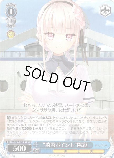 画像1: “淡雪ポイント”陽彩 [WS_ANM/W138-T16TD] (1)