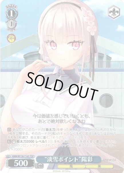 画像1: 【TDP仕様】“淡雪ポイント”陽彩 [WS_ANM/W138-T16S] (1)