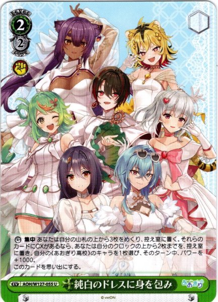 画像1: 純白のドレスに身を包み[WS_AOH/W127-055U] (1)