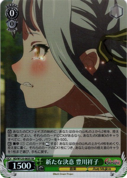 画像1: 【SR仕様(R)】新たな決意 豊川祥子[WS_BD/W125-003S] (1)