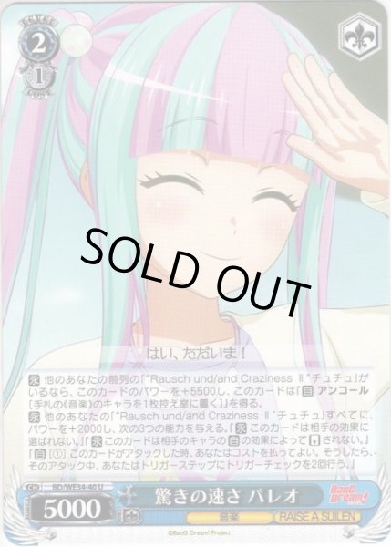 画像1: 驚きの速さ パレオ[WS_BD/WE34-40U] (1)