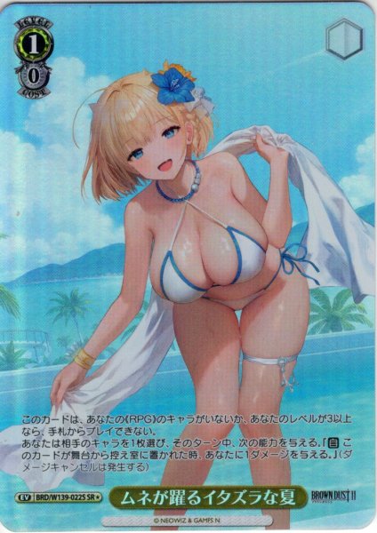 画像1: 【SR星1】ムネが躍るイタズラな夏[WS_BRD/W139-022S] (1)