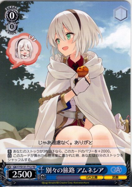 画像1: 別々の旅路 アムネシア [WS_GA17/S131-T12TD] (1)
