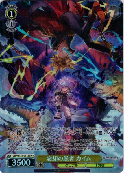 画像1: 【SR星1】忘却の愚者 カイム[WS_GBF/S134-011S] (1)
