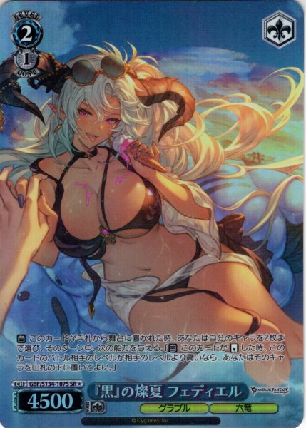 画像1: 【SR星1】『黒』の燦夏 フェディエル[WS_GBF/S134-107S] (1)
