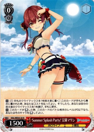 SP仕様】Summer Splash Party! 宝鐘マリン[WS_HOL/WE44-26SP