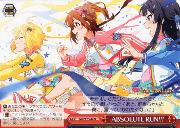 画像1: ABSOLUTE RUN!!! [WS_IMS/SE55-44N] (1)