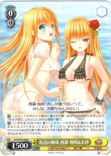 画像1: 浜辺の姉妹 西森 柚咲&美砂[WS_Kch/W78-006R] (1)