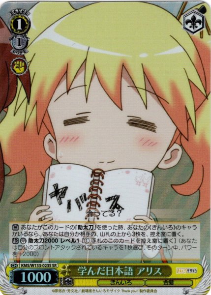 画像1: 【SR仕様(C)】学んだ日本語 アリス[WS_KMS/W133-023S] (1)