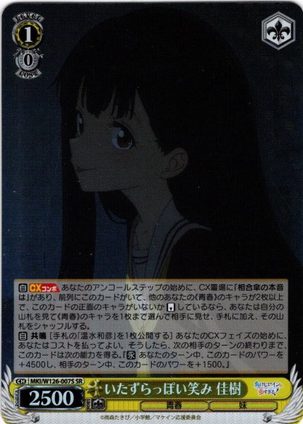 画像1: 【SR仕様(R)】いたずらっぽい笑み 佳樹[WS_MKI/W126-007S] (1)