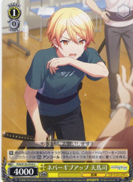 画像1: ネバーギブアップ 天馬司[WS_PJS/S125-016U] (1)