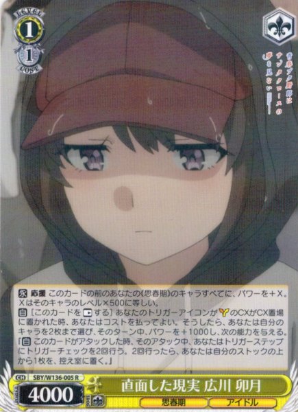 画像1: 直面した現実 広川 卯月[WS_SBY/W136-005R] (1)