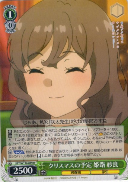 画像1: クリスマスの予定 姫路 紗良[WS_SBY/W136-029R] (1)