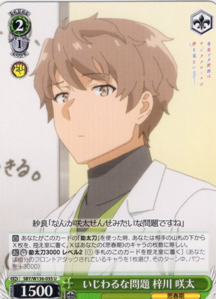 画像1: いじわるな問題 梓川 咲太[WS_SBY/W136-035U] (1)