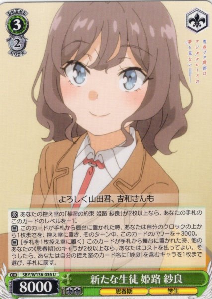 画像1: 新たな生徒 姫路 紗良[WS_SBY/W136-036U] (1)