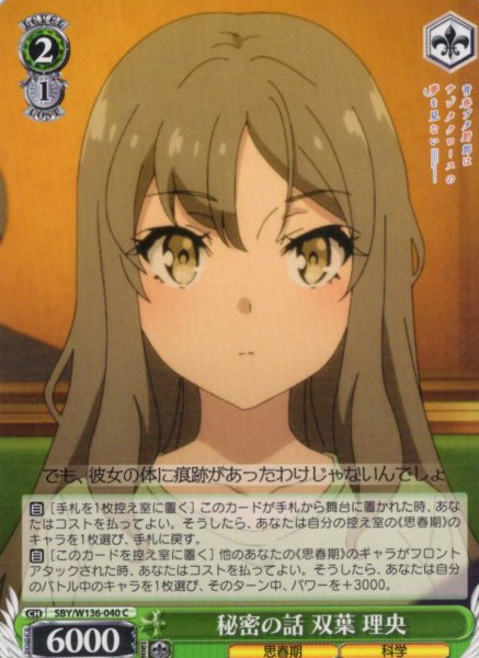画像1: 秘密の話 双葉 理央[WS_SBY/W136-040C] (1)