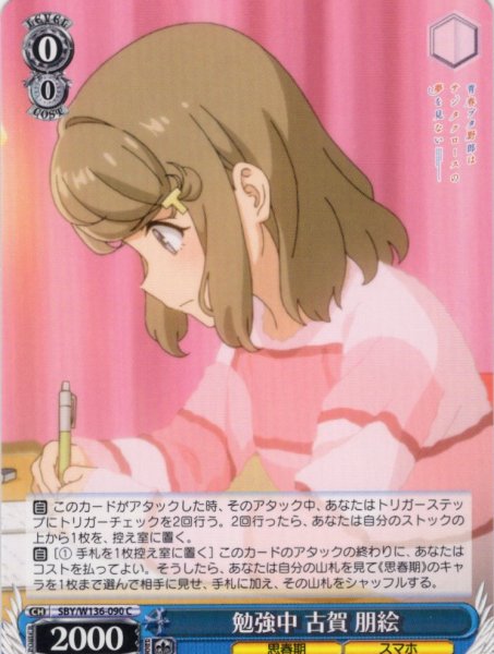 画像1: 勉強中 古賀 朋絵[WS_SBY/W136-090C] (1)