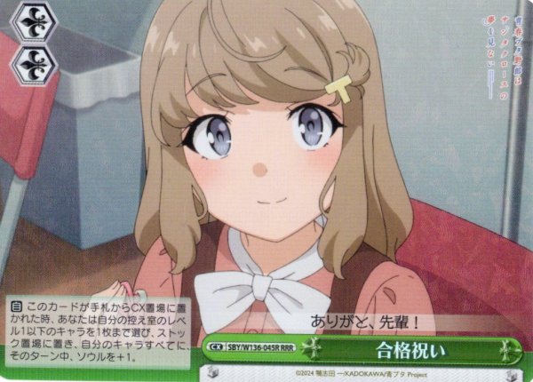 画像1: 【RRR仕様】合格祝い[WS_SBY/W136-045R] (1)