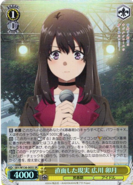画像1: 【SR仕様(R)】直面した現実 広川 卯月[WS_SBY/W136-005S] (1)