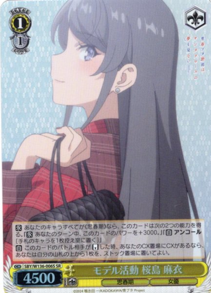 画像1: 【SR仕様(R)】モデル活動 桜島 麻衣[WS_SBY/W136-006S] (1)