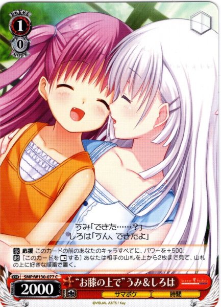 画像1: “お膝の上で”うみ＆しろは[WS_SMP/W130-077C] (1)