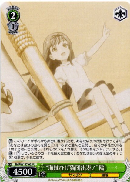 画像1: “海賊ひげ猫団出港！”鴎[WS_SMP/W137-025U] (1)