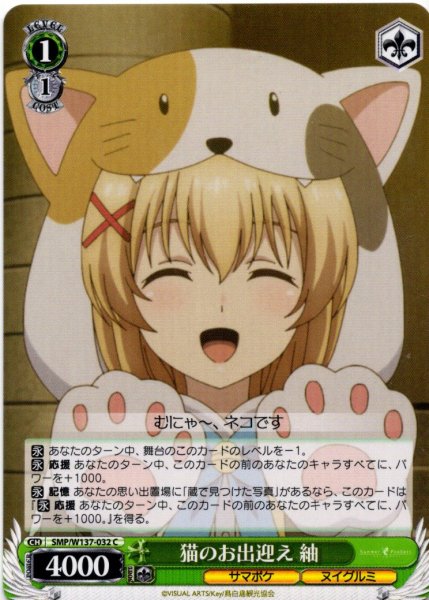 画像1: 猫のお出迎え 紬[WS_SMP/W137-032C] (1)