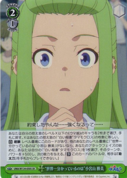 画像1: 【SR仕様(U)】“世界一分かっているのは”小宮山 勝美[WS_UMA/W134-050S] (1)