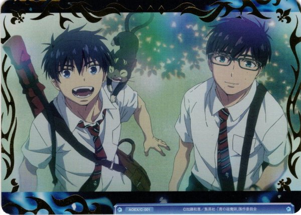 画像1: 箔押しコレクションカード[WSB_AOEX/01S]【『青の祓魔師』シリーズ 収録】 (1)